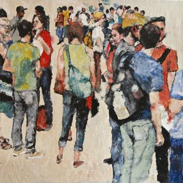 Print of Figurative People Paintings by Hervé CARRIOU