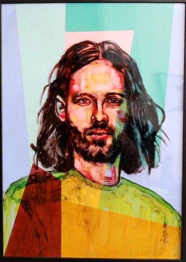Print of Portrait Paintings by Hervé CARRIOU