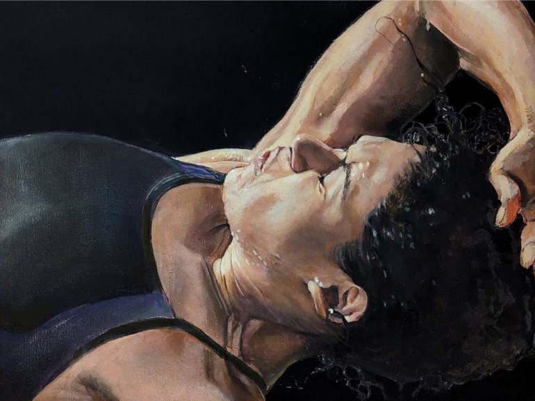 Original Figurative Sports Painting by Musi Foubert Zacarias