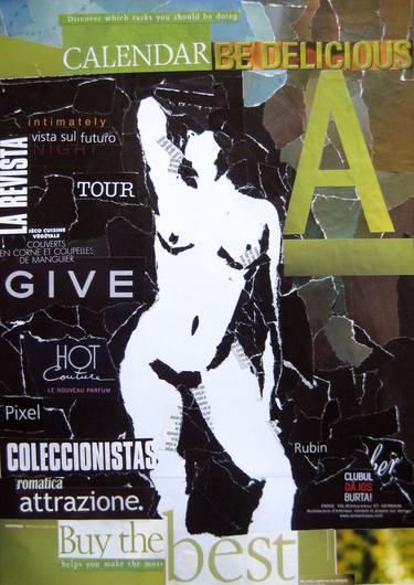 Print of Pop Art Nude Collage by Mugur Kreiss