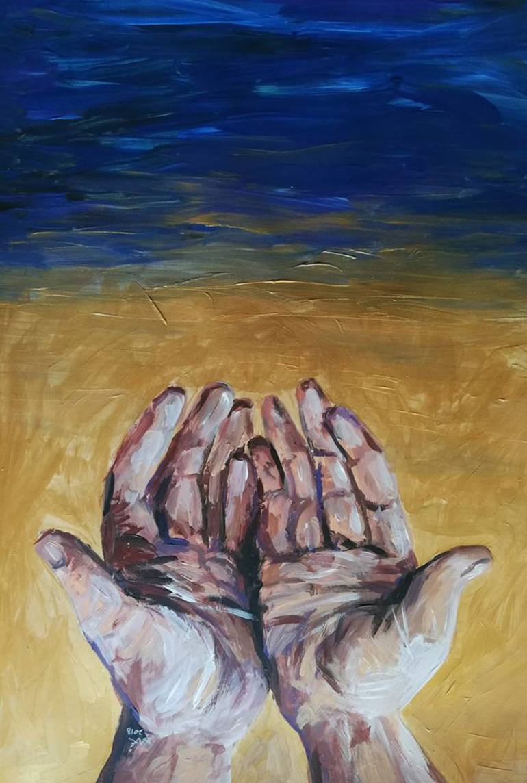 Prayer Painting by Mugur Kreiss Saatchi Art