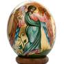 Ostrich egg with three images of the Angels,all of them in appropriate ,specific  colour