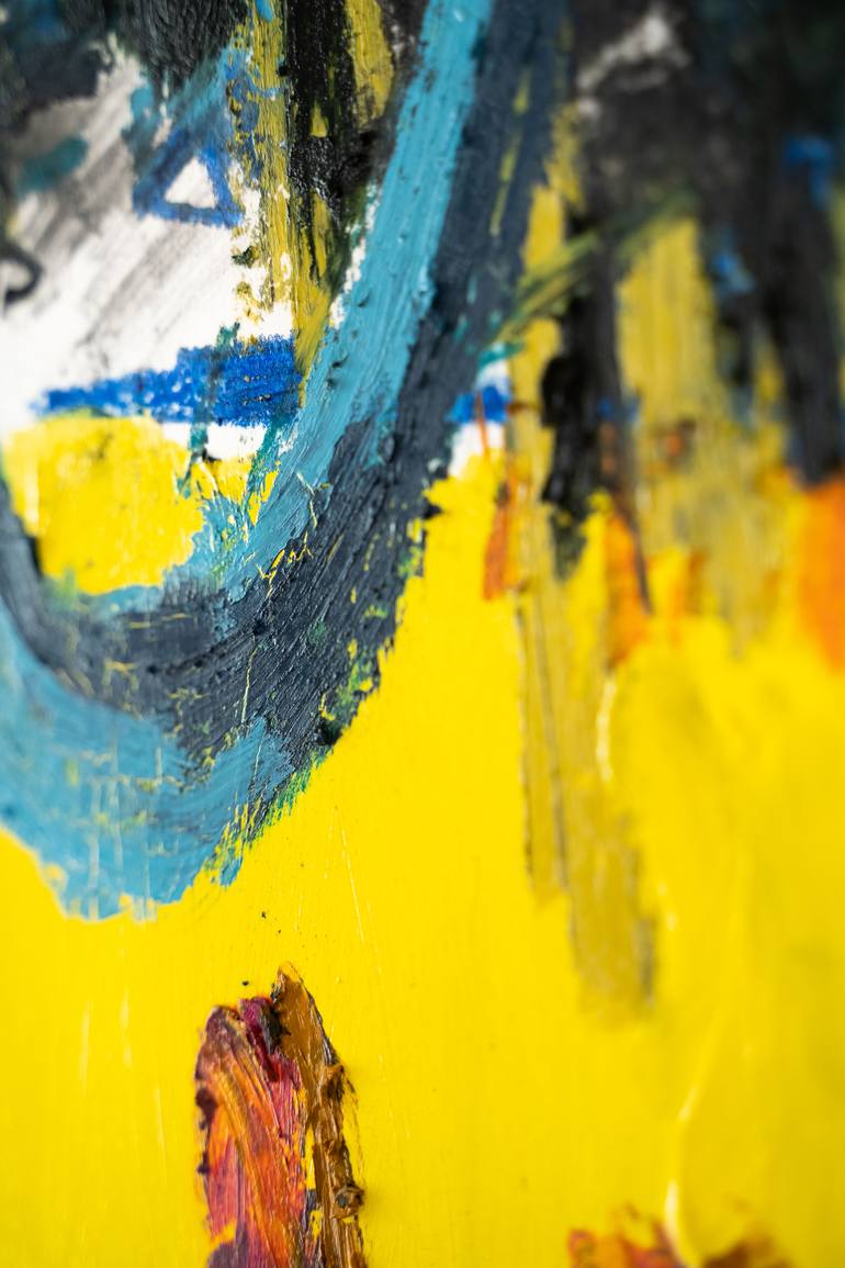 Original Abstract Expressionism Abstract Painting by Pablo Ramón Benitez Adame