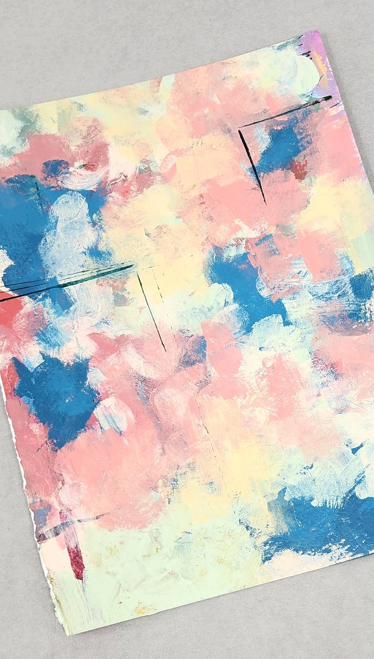 Original Abstract Expressionism Abstract Painting by Julie Denis