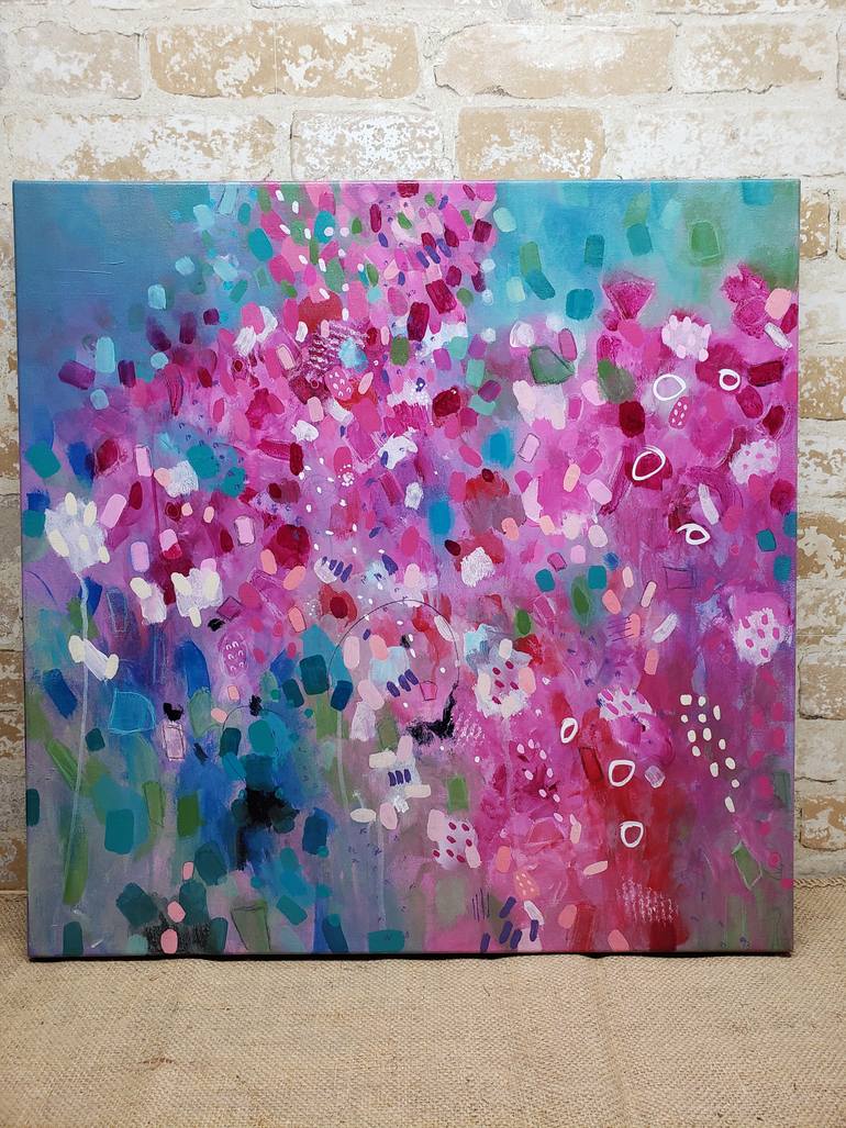 Original Abstract Expressionism Abstract Painting by Julie Denis