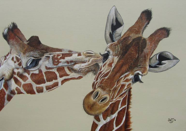 Original Fine Art Animal Painting by Saskia Jones