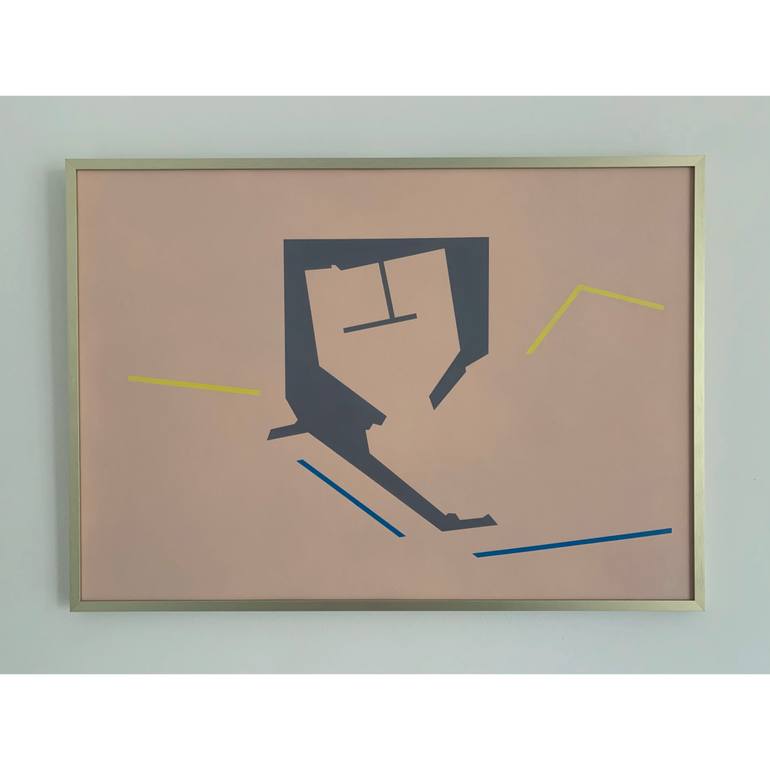 Original Abstract Aerial Painting by Erika Kendal