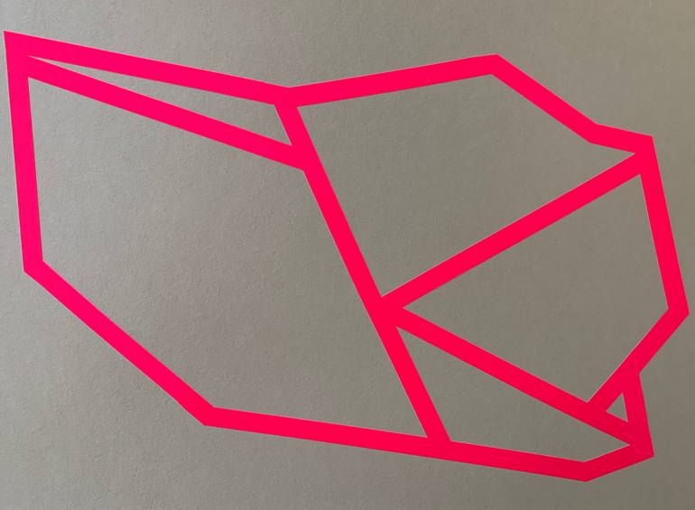 Original Abstract Geometric Collage by Erika Kendal