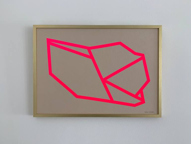 Original Abstract Geometric Collage by Erika Kendal