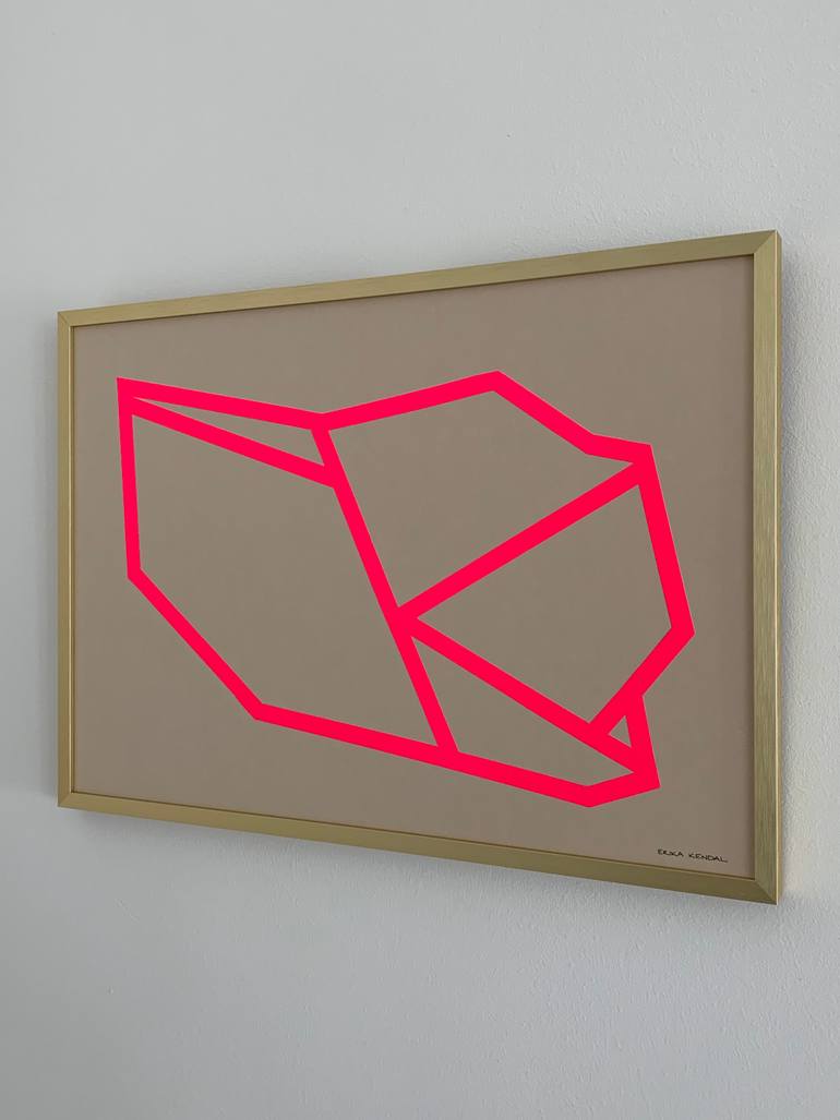 Original Abstract Geometric Collage by Erika Kendal