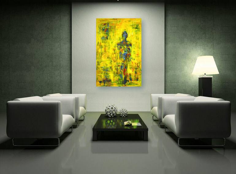 Original Abstract Expressionism People Painting by BenWill Studio