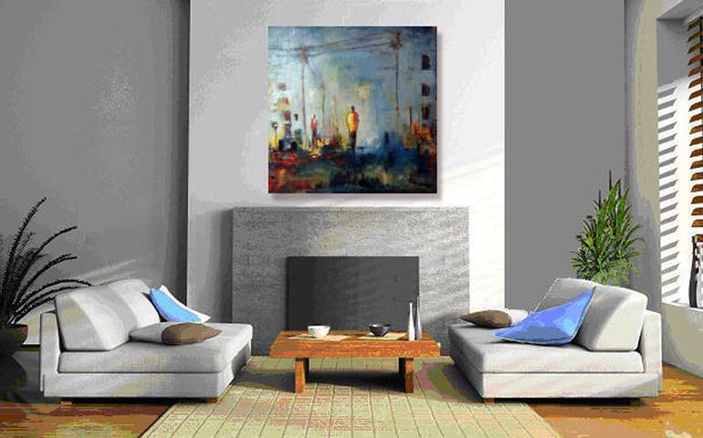 Original Abstract Expressionism People Painting by BenWill Studio