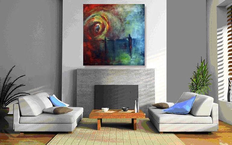 Original Art Deco Abstract Painting by BenWill Studio