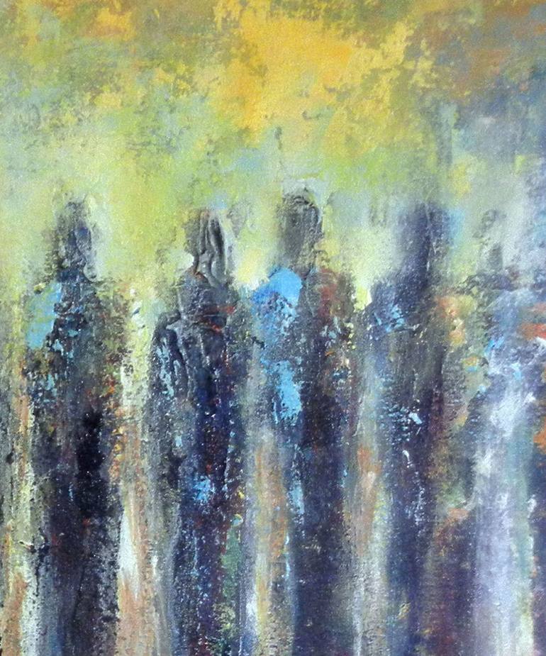 Original Abstract People Painting by Benwill Studio