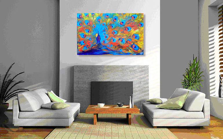 Original Abstract Animal Painting by Benwill Studio