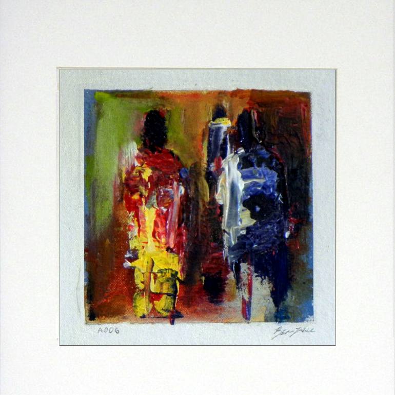 Original Abstract People Painting by BenWill Studio