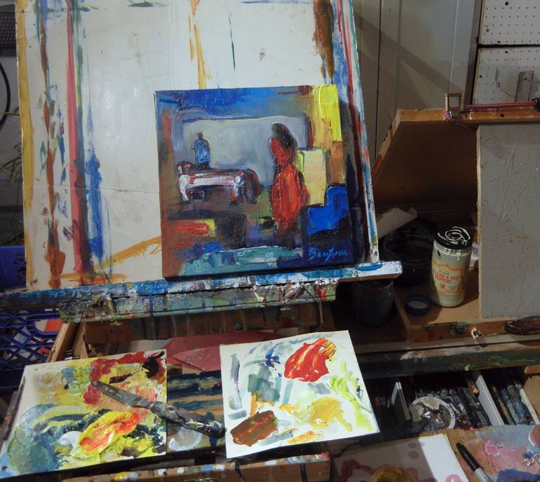 Original Abstract Expressionism Pop Culture/Celebrity Painting by Benwill Studio