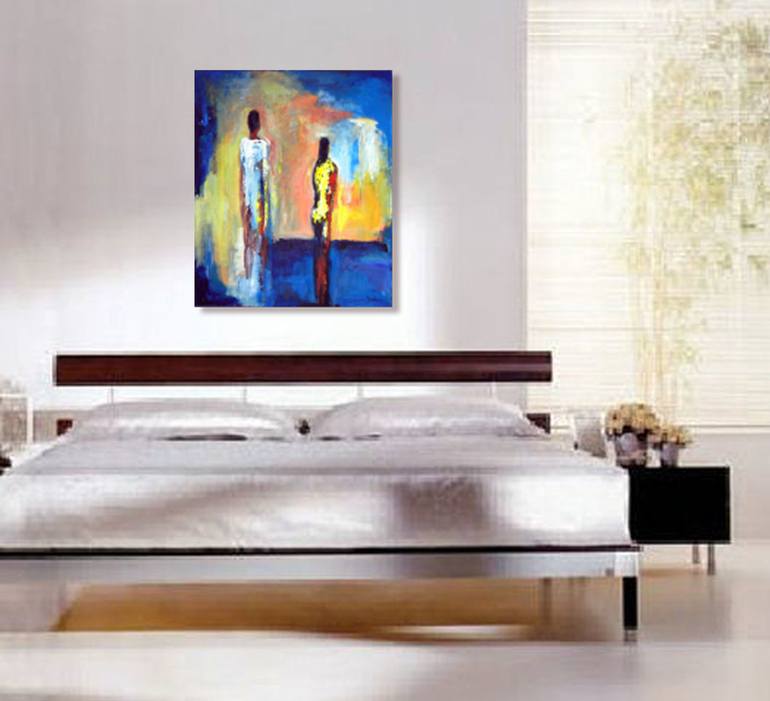 Original Abstract People Painting by BenWill Studio