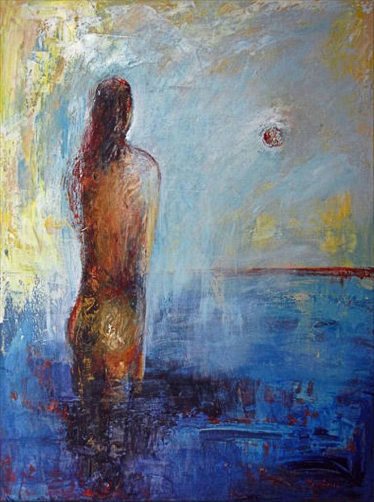 Original Expressionism Nude Painting by BenWill Studio