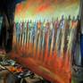 TITLE:: Masses - Maasai Warriors
SIZE:: 60 x 48 inches
MEDIUM:: Acrylic / Oil
SUPPORT:: 1.5" Deep Gallery Wrapped Canvas, Sides Painted - Ready to Hang
SERIES:: The Interaction Series
ARTIST SIGNED:: Yes - Front and Back
COPYRIGHT:: Maintained with the Artist
CERTIFICATE OF AUTHENTICITY:: Yes - Signed by Artist
This is an ORIGINAL Painting by BenWill - Not a Print or Reproduction
© BenWill Studio. All rights reserved