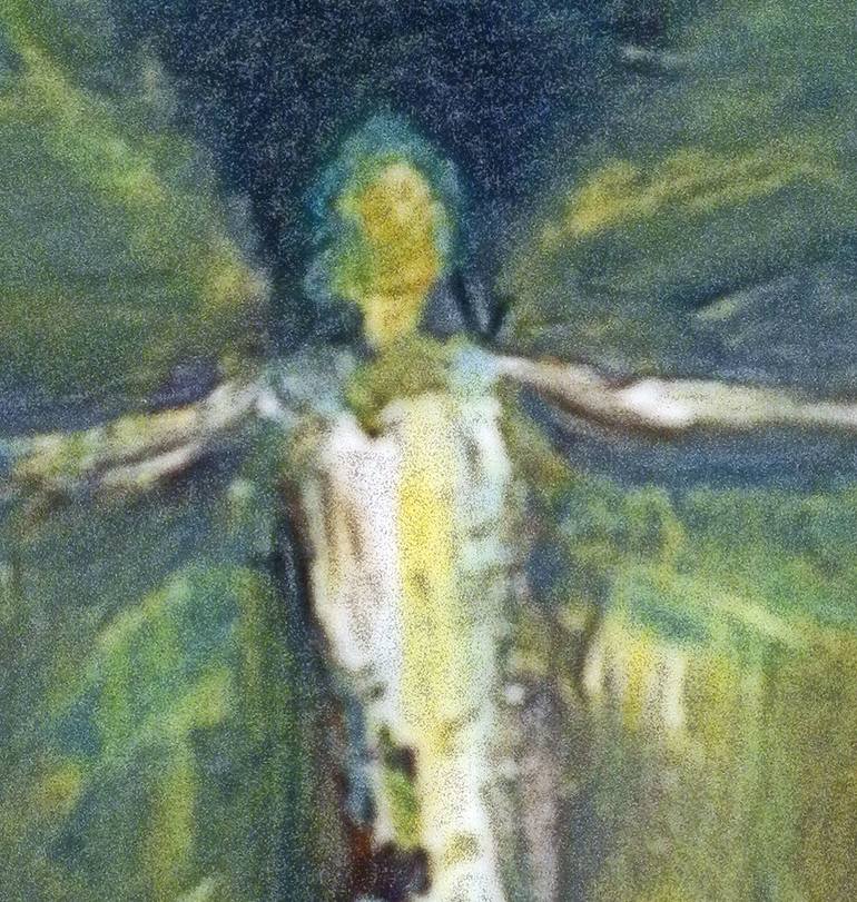 Original Abstract Expressionism Religion Painting by Benwill Studio