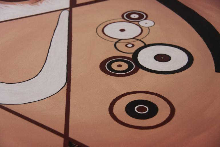 Original Abstract Geometric Painting by Alina Mar