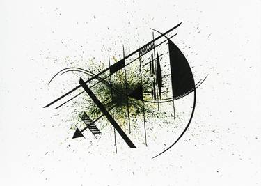 Original Abstract Geometric Drawing by Alina Mar