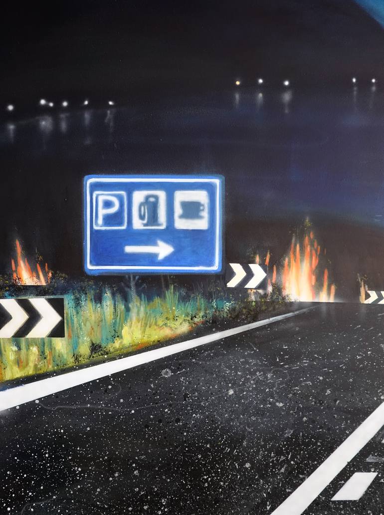 Original Contemporary Landscape Painting by Rudi Cotroneo