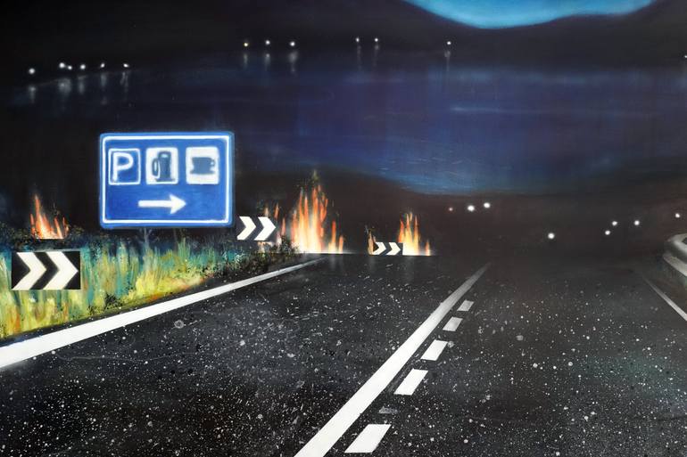 Original Contemporary Landscape Painting by Rudi Cotroneo