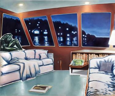 Original Pop Art Boat Paintings by Rudi Cotroneo
