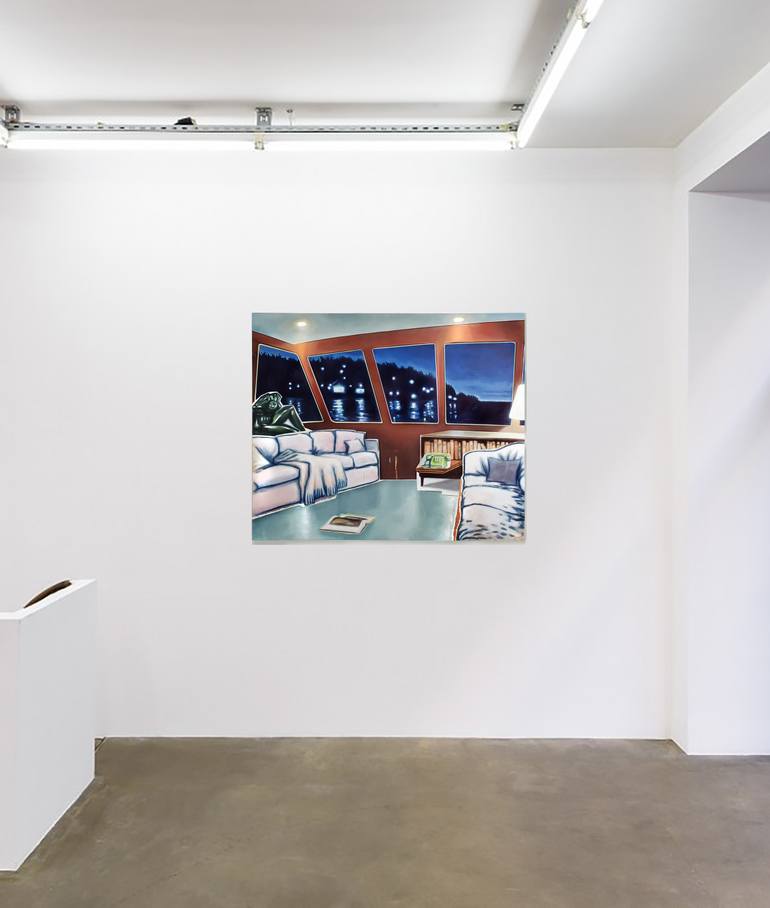 Original Figurative Boat Painting by Rudi Cotroneo