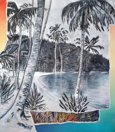 Original Fine Art Beach Paintings by Rudi Cotroneo