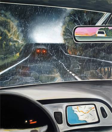 Original Pop Art Automobile Paintings by Rudi Cotroneo