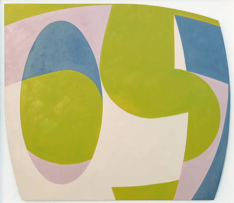 Original Abstract Geometric Painting by Paul Walker
