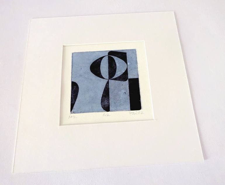 Original Abstract Geometric Printmaking by Paul Walker