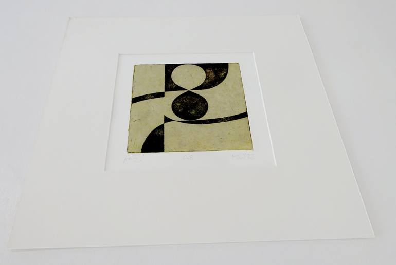 Original Abstract Geometric Printmaking by Paul Walker