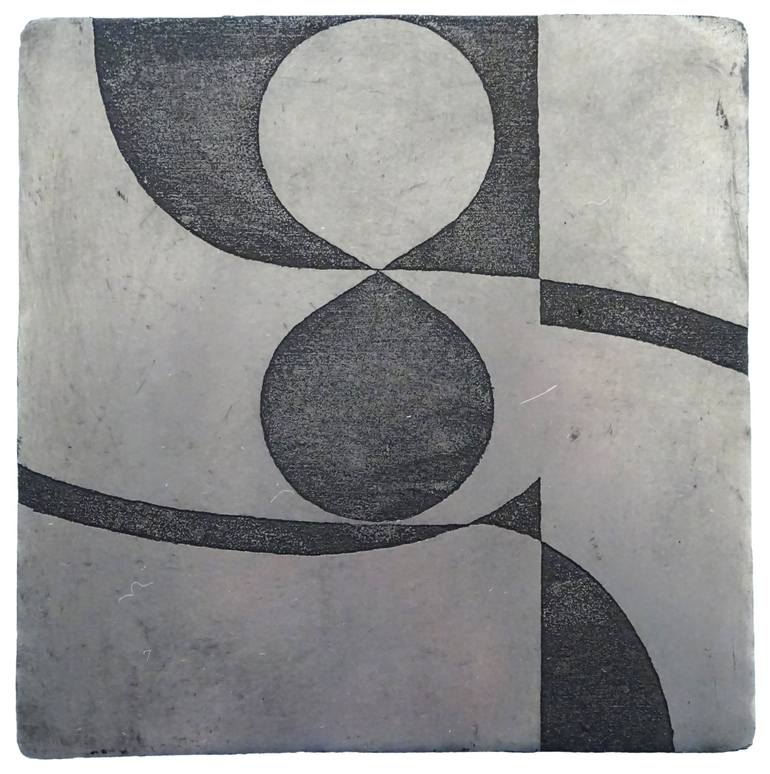 Original Abstract Geometric Printmaking by Paul Walker