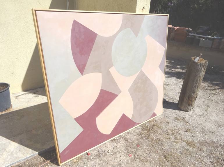 Original Abstract Geometric Painting by Paul Walker