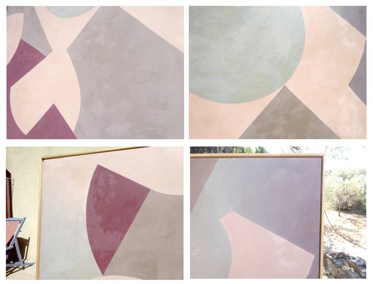 Original Abstract Geometric Painting by Paul Walker