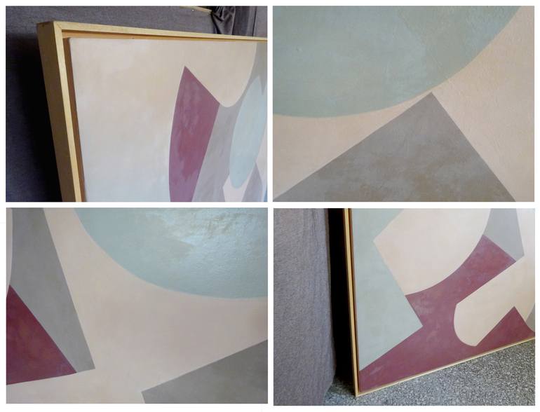 Original Abstract Geometric Painting by Paul Walker