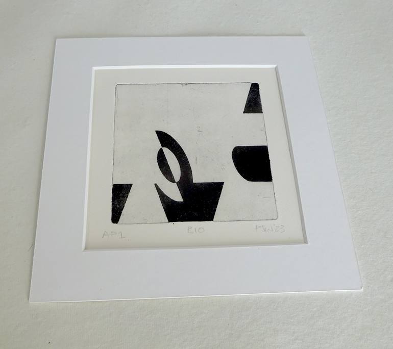 Original Abstract Geometric Printmaking by Paul Walker