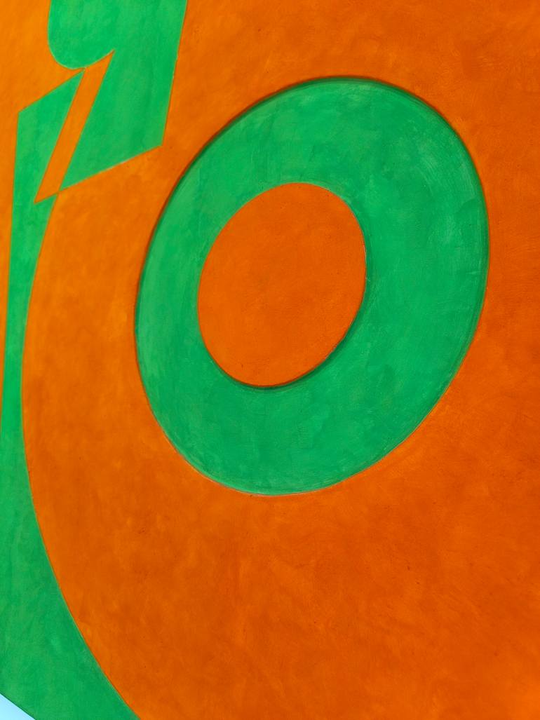 Original Abstract Geometric Painting by Paul Walker