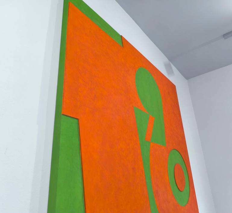 Original Abstract Geometric Painting by Paul Walker