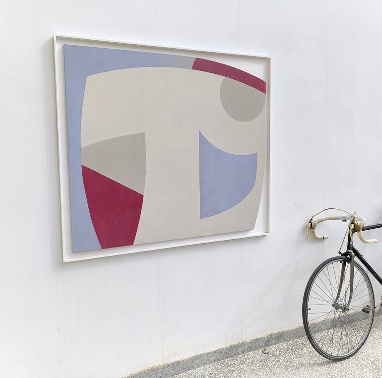 Original Abstract Geometric Painting by Paul Walker