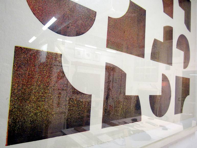 Original Abstract Geometric Printmaking by Paul Walker