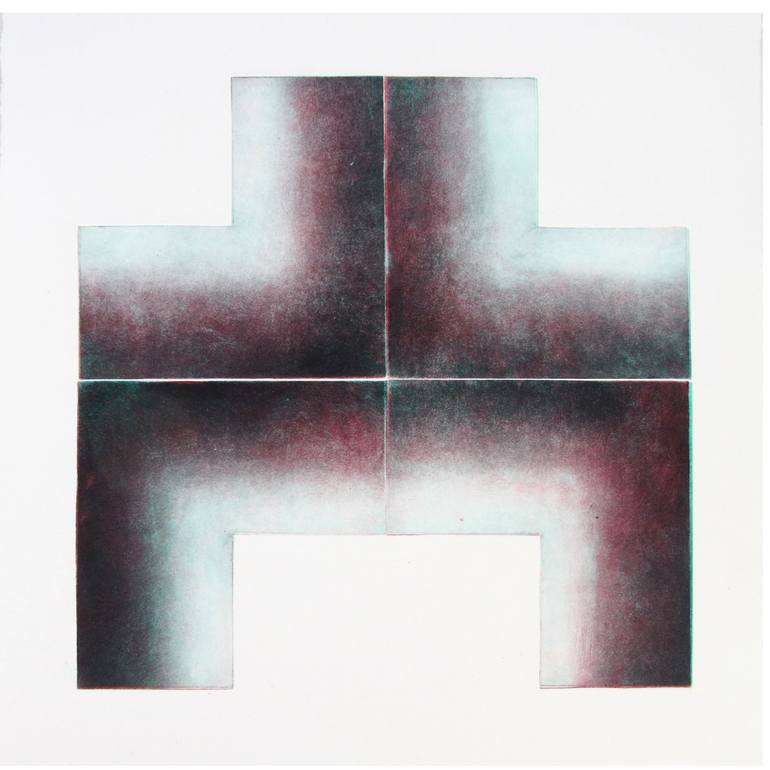 Original Abstract Geometric Printmaking by Paul Walker