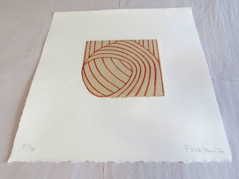 Original Abstract Geometric Printmaking by Paul Walker