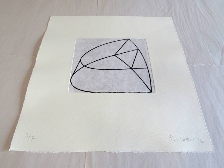 Original Abstract Geometric Printmaking by Paul Walker