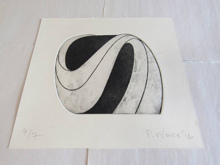 Original Abstract Geometric Printmaking by Paul Walker