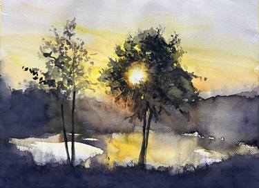 Original Landscape Painting by Sriram Kuppuswamy